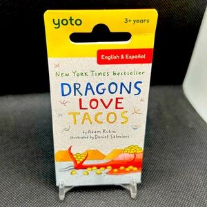 Yoto audio player card Dragons Love Tacos (English & Spanish)